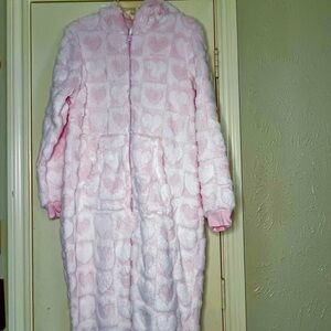 Joyspun Women Hooded Long Sleeve Union Suit Onesie Size 8-10 M NWT